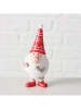 Boltze 7-delige set: decoratieve objecten "Kabouters" rood - (B)8,5 x (H)13 cm