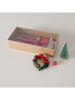 Boltze 8-delige set: decoratieve objecten "Matteüs" rood/groen - (B)12 x (H)20 cm