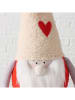 Boltze 2-delige set: decoratieve figuren "Pelly" beige/rood/wit - (H)41 cm