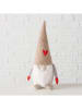 Boltze 2er-Set: Dekofiguren "Pelly" in Beige/ Rot/ Weiß - (H)41 cm