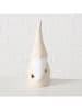 Boltze Decoratief ledfiguur "Prilo" crème/wit - (H)16 cm