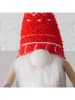 Boltze 2er-Set: Kantenhocker "Wichtel" in Rot/ Grau - (H)27,5 cm