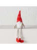 Boltze 2er-Set: Kantenhocker "Wichtel" in Rot/ Grau - (H)27,5 cm