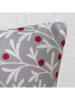 Boltze 2-delige set: kussens "Clara" grijs/rood - (L)45 x (B)45 cm