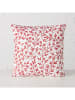 Boltze 2-delige set: kussens "Clara" grijs/rood - (L)45 x (B)45 cm