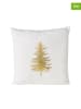 Boltze 2-delige set: kussens "Platina" wit - (L)45 x (B)45 cm