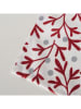 Boltze 2-delige set: tafellopers "Clara" grijs/rood - (L)140 x (B)40 cm