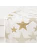 Boltze Tafelloper "Sparkly" wit/goudkleurig - (L)140 x (B)40 cm