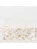 Boltze Tafelloper "Sparkly" wit/goudkleurig - (L)140 x (B)40 cm