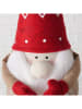 Boltze Deurstopper "Kabouters" rood/beige - (H)40 x Ø 15 cm