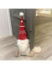 Boltze Deurstopper "Kabouters" rood/beige - (H)40 x Ø 15 cm