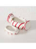 Boltze Voorraaddoos "Candie" wit/rood - (B)20 x (H)10 x (D)11 cm