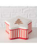 Boltze Voorraaddoos "Ginger" rood/wit - (H)8,5 x Ø 17 cm