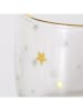 Boltze Windlicht "Lumi" goudkleurig/transparant - (H)11 cm