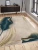 Mioli Katoenen tapijt beige/groen/goudkleurig