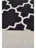 Mioli Kurzflor-Teppich in Schwarz/ Weiß