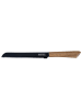 Nirosta Brotmesser ''Nirosta'' in Schwarz/ Hellbraun - (L)33,5 cm