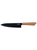 Fackelmann Kochmesser ''Nirosta'' in Schwarz/ Hellbraun - (L)33,5 cm