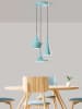 Opviq Hanglamp "Tom" turquoise - (B)40 x (D)135 cm