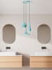 Opviq Hanglamp "Tom" turquoise - (B)40 x (D)135 cm
