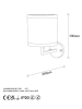 Opviq Wandlamp goudkleurig - (B)28 x (H)30 cm