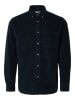 SELECTED HOMME Corduroyblouse - regular fit - donkerblauw