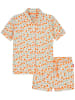 Claesens Pyjama in Beige/ Orange