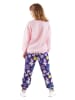 Denokids 2-delige outfit "Sticker" lichtroze/paars