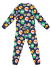 Denokids 2-częściowy zestaw "Flowers" w kolorze granatowym
