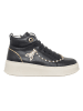 Patrizia Pepe Leder-Sneakers in Schwarz