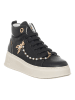 Patrizia Pepe Leder-Sneakers in Schwarz