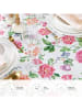 Cacharel textiles Tafellaken "Pivoine'' wit/meerkleurig