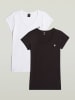 G-Star 2er-Set: Shirts in Schwarz/ Weiß
