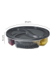 Violeta Home Pojemniki (6 szt.) w kolorze antracytowym - wys. 5 x Ø 21 cm
