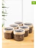 Violeta Home 6-delige set: voorraadpotten beige - 500 ml