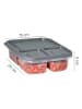 Violeta Home 8er-Set: Vorratsbehälter in Anthrazit - (B)24 x (H)5 x (T)15 cm