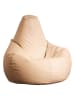 HanahHome Worek "Deri Armut" w kolorze kremowym do siedzenia - 80 x 75 x 30 cm