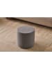 HanahHome Pouf "Bitez" in Anthrazit - (H)40 x Ø 40 cm