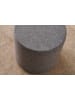 HanahHome Pouf "Bitez" in Anthrazit - (H)40 x Ø 40 cm