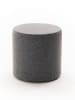 HanahHome Pouf "Bitez" in Anthrazit - (H)40 x Ø 40 cm