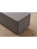 HanahHome Pouf "Urla" in Anthrazit - (B)80 x (H)40 x (T)40 cm