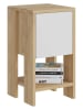 Scandinavia Concept Nachtkastje "Ema" wit/beige - (B)30 x (H)55 x (D)27 cm