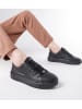 ALEXANDER SMITH Leder-Sneakers in Schwarz