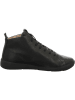 Think! Leder-Ankle-Boots in Schwarz