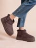 Foreverfolie Winterboots in Braun