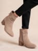Foreverfolie Enkellaarzen beige
