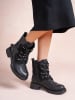 Foreverfolie Boots in Schwarz