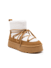 Foreverfolie Winterboots lichtbruin/wit