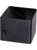 näve Ledwandlamp op accu "Cube" zwart - (B)10 x (H)8 x (D)10 cm