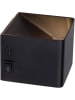 näve Ledwandlamp op accu "Cube" zwart - (B)10 x (H)8 x (D)10 cm